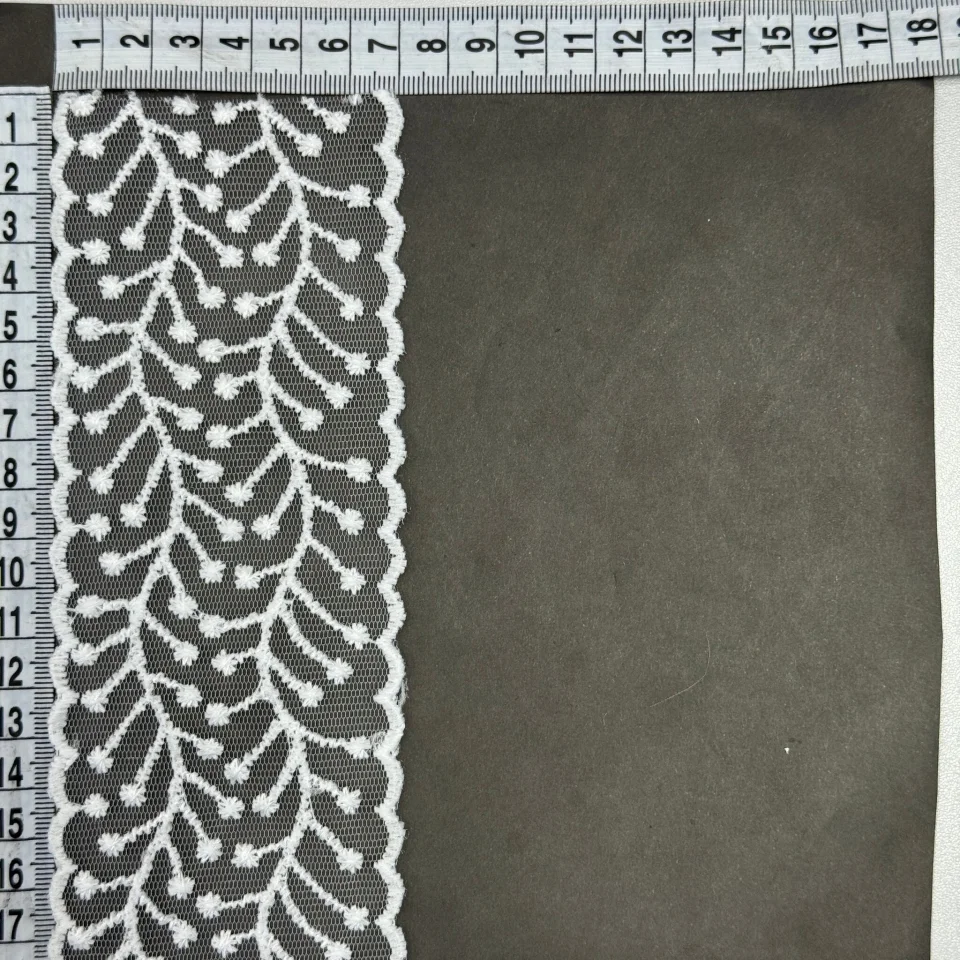 Мереживо органза 0395 7 см.(30 ярдів\27.3 м.), білий