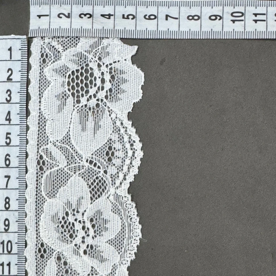 Мереживо стрейч 8551 (223 ярдів), білий