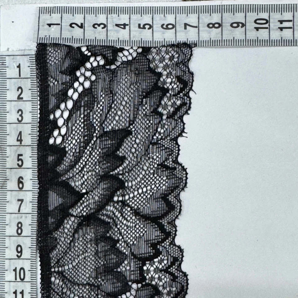 Мереживо стрейч 70027 (238 ярдів), чорний