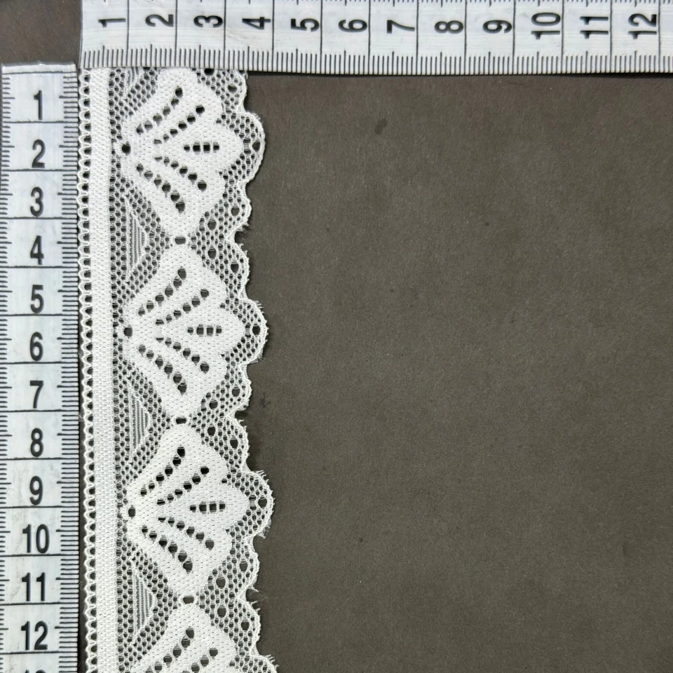 Мереживо стрейч 84058 (578 ярдів), білий