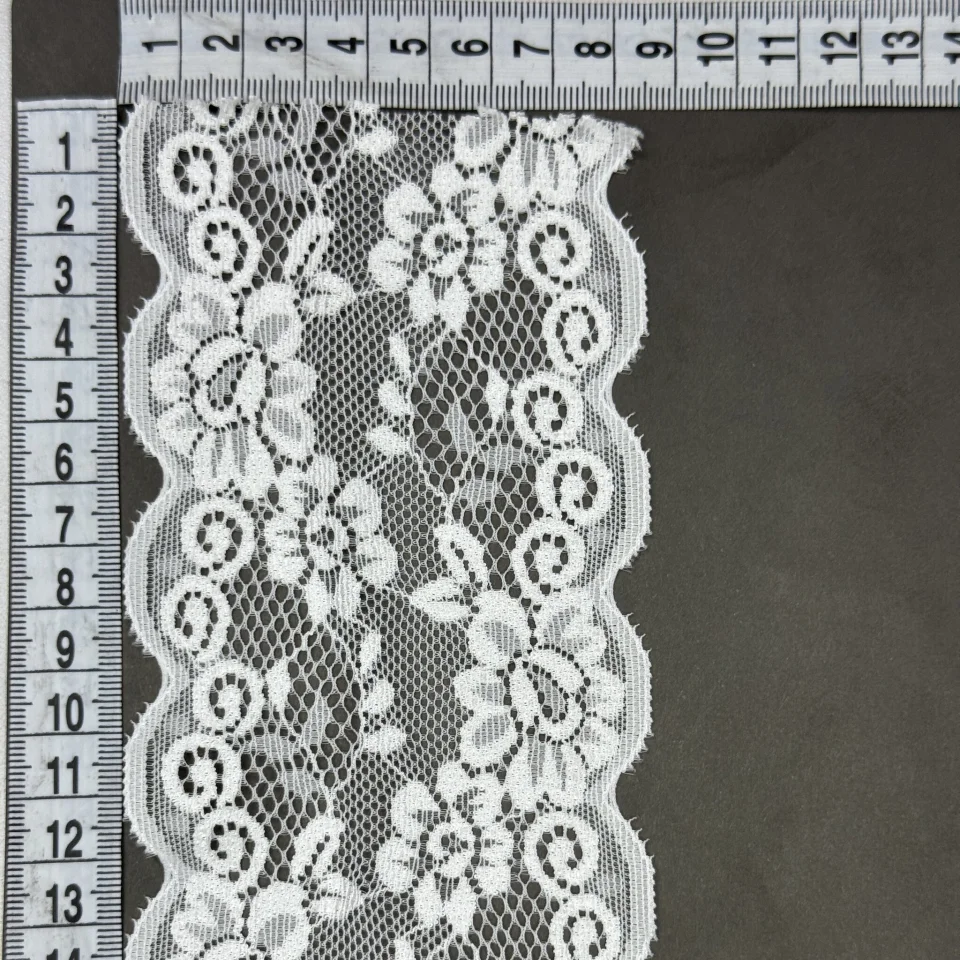 Мереживо стрейч B85023 (281 ярдів), білий