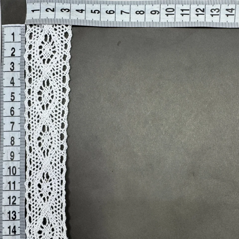 Мереживо макраме 6006 3 см.(200 ярдів/182,8 м.), білий