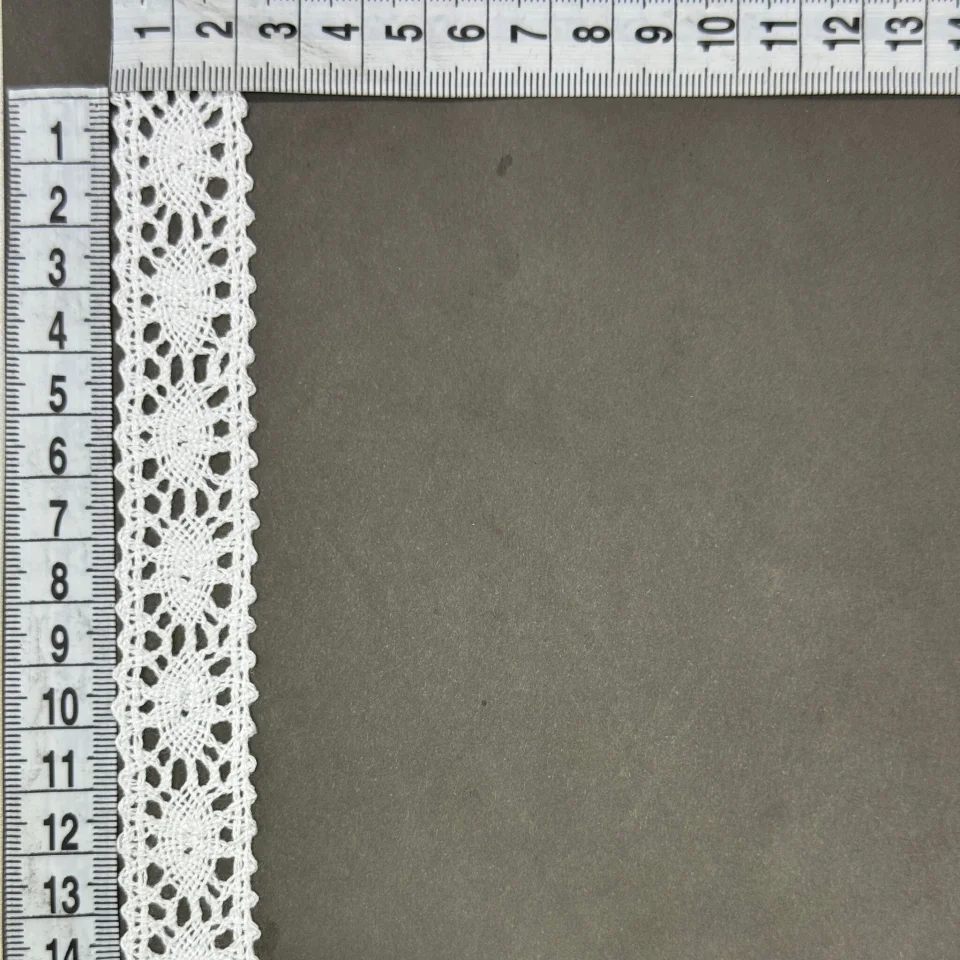 Мереживо макраме 6448 2 см.(200 ярдів/182,8 м.), білий