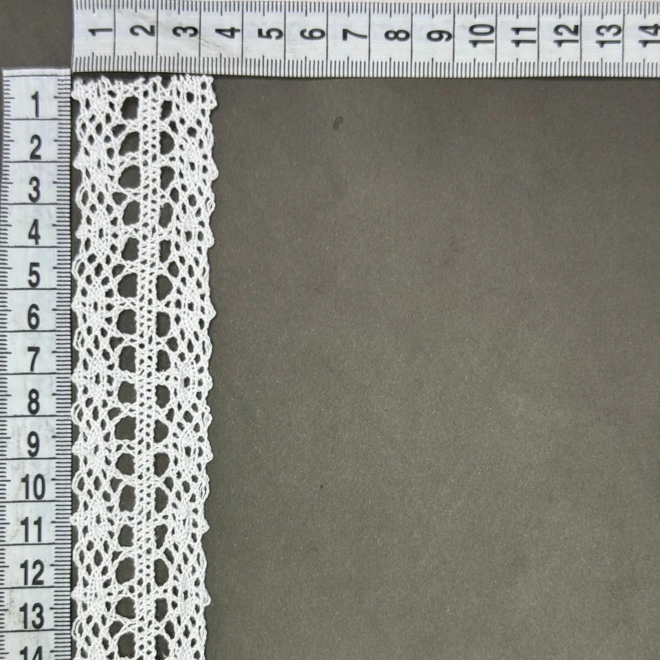 Мереживо макраме 6100 3см.(200 ярдів/182,8 м.), молочний