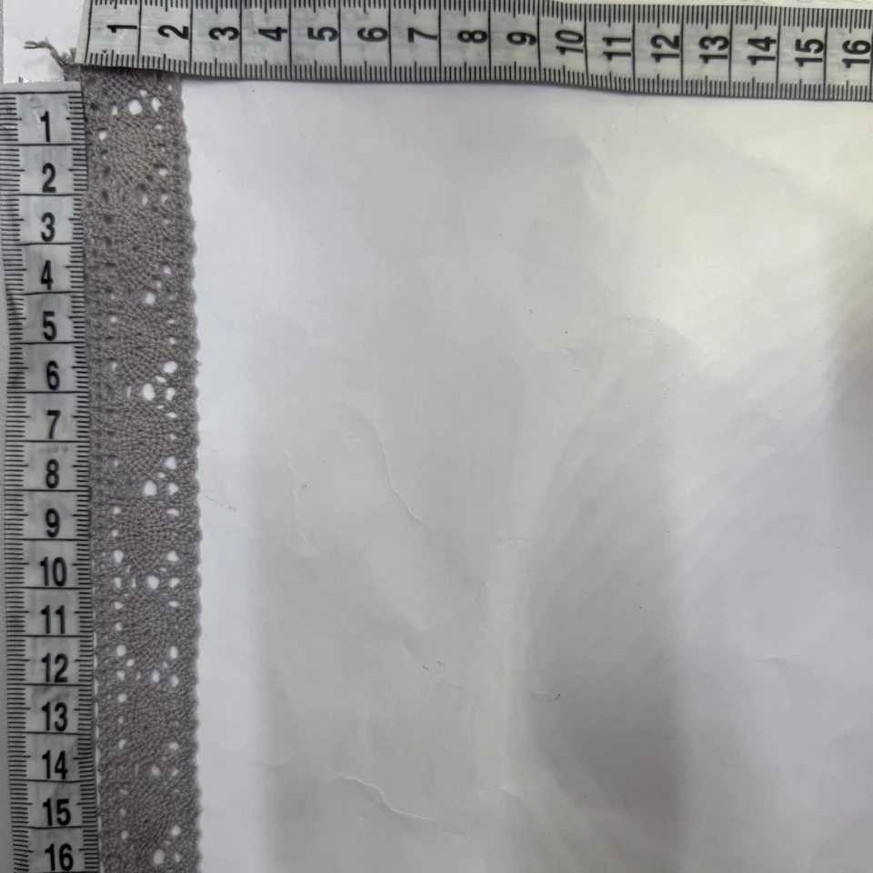 Мереживо макраме 8320 2 см.(200 ярдів/182,8 м.), темно сірий