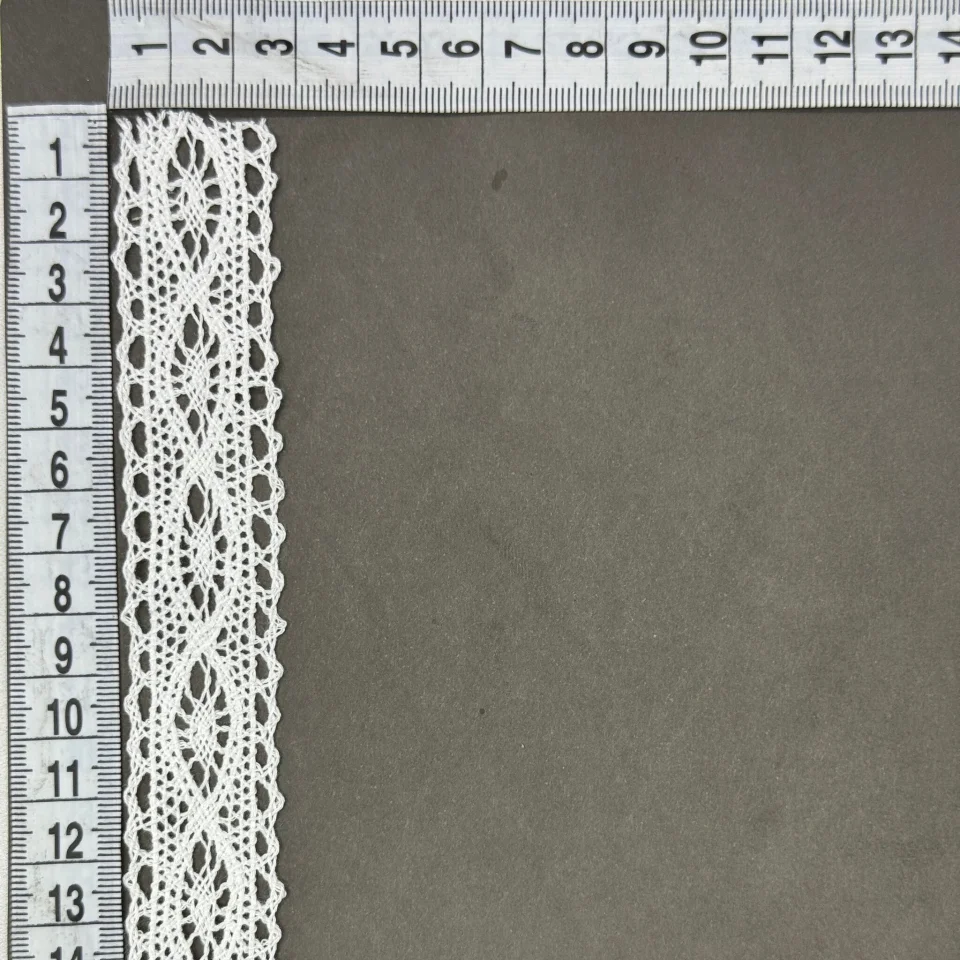 Макраме кружево 5106 2,5 см (300 ярдов/274,3 м.), Молочный