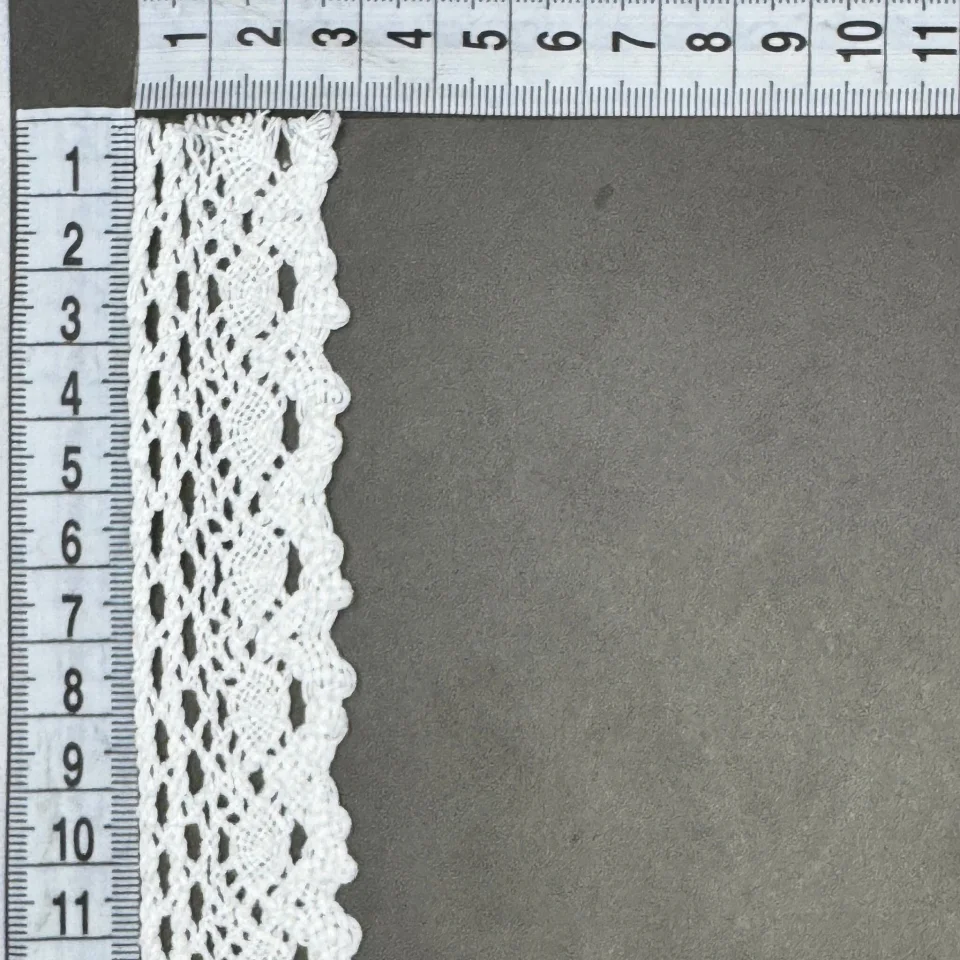 Мереживо макраме 5160 2,8 см (200 ярдів/182,8 м.) , білий