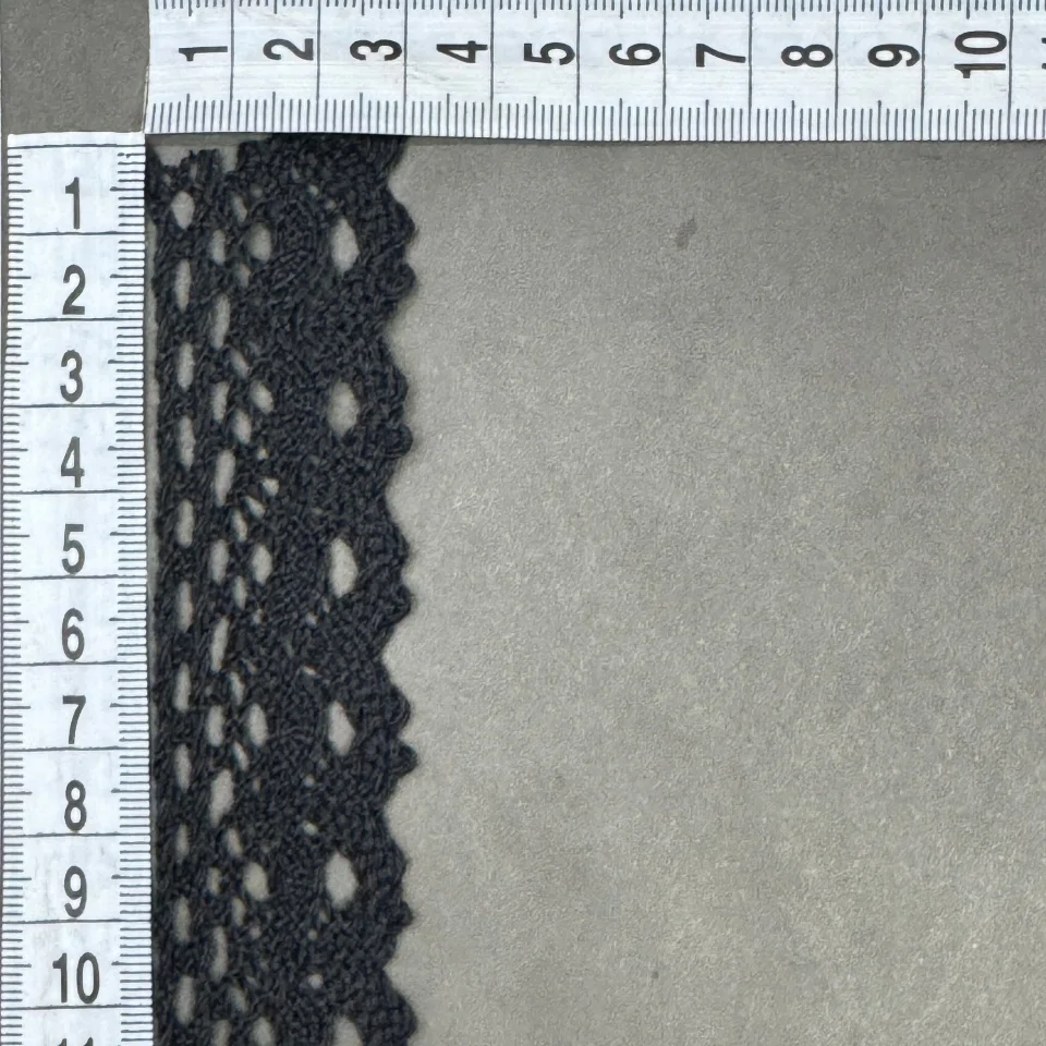 Мереживо макраме 5160 2,8 см (200 ярдів/182,8 м.) , чорний