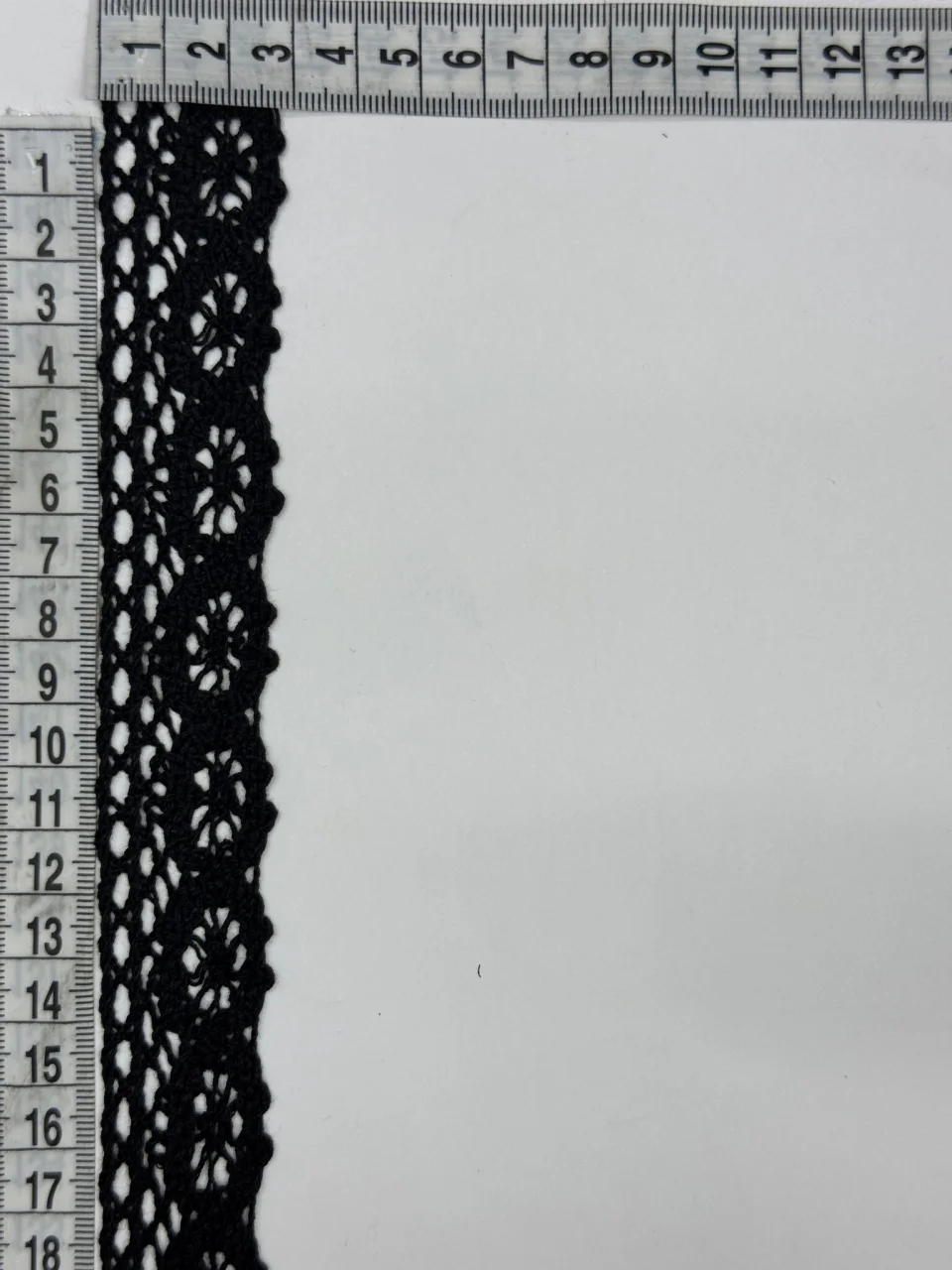 Мереживо макраме 8449 2,8 см (200 ярдів/182 м.), чорний