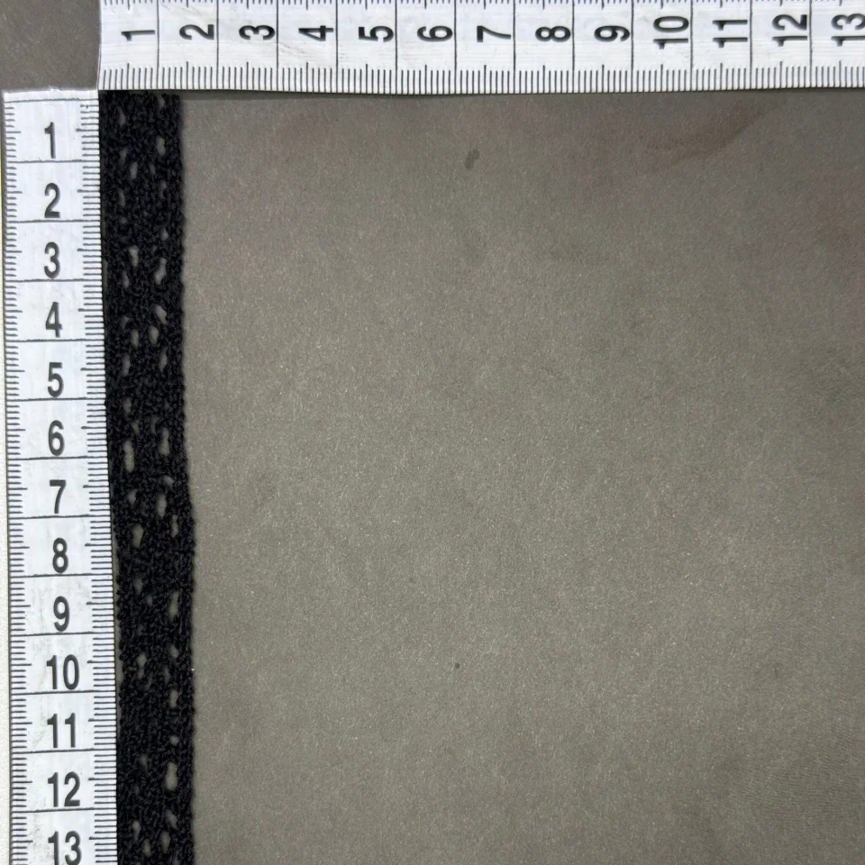 Мереживо макраме 8456 1,5 см (300 ярдів/274,3 м.), чорний