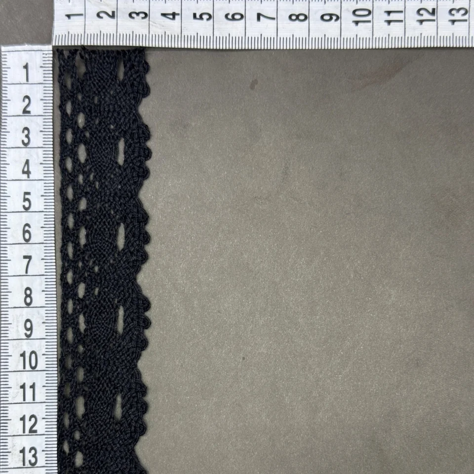 Мереживо макраме 5465 3 см.(300 ярдів/274,3 м.), чорний