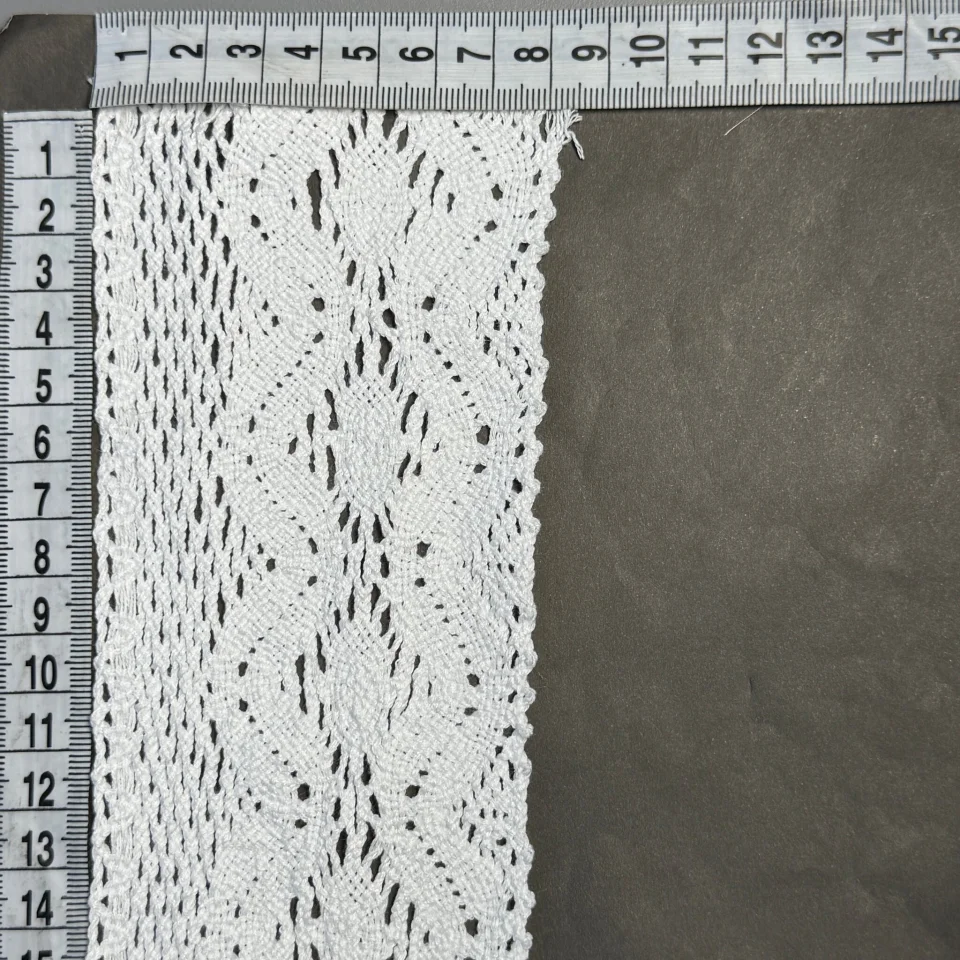 Мереживо макраме А6128 7,5 см.(50 ярдів/45,7 м), білий