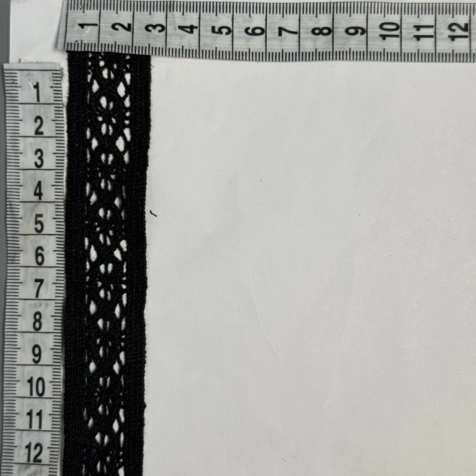 Кружево макраме А 6038 2,5 см. (100 ярдов/91,4 м.), чёрный