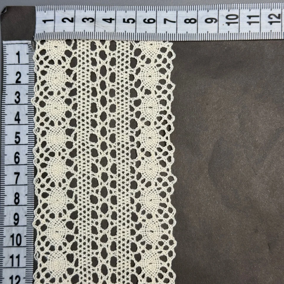 Мереживо макраме 8085 7 см.(50 ярдів/45,7 м.), бежевий