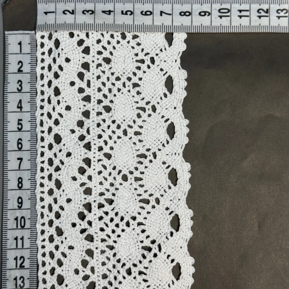 Мереживо макраме 7930 7,5 см.(50 ярдів/45,7 м), білий