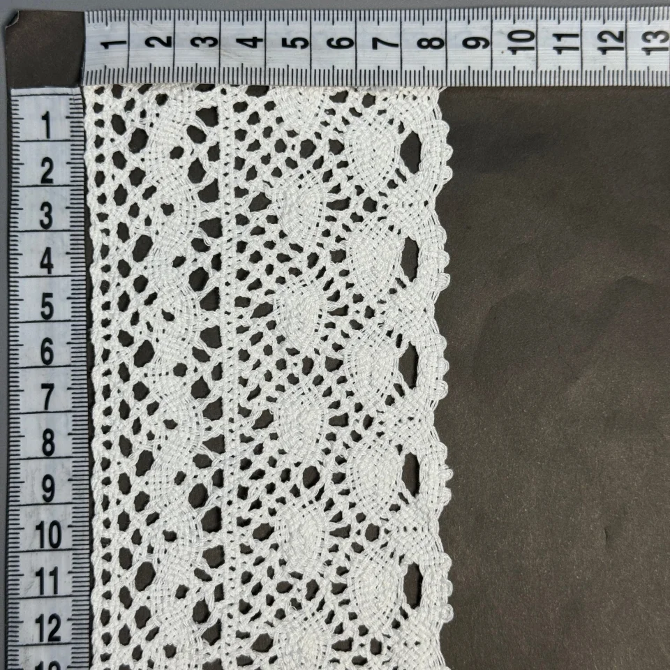 Кружево макраме 7930 7,5 см.(50 ярдов/45,7 м), молочный