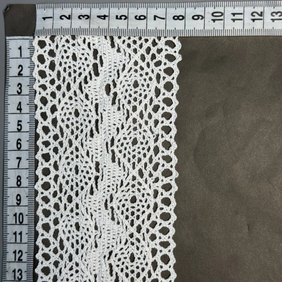 Мереживо макраме 7366 8,5 см.(50 ярдів/45,7 м.), білий