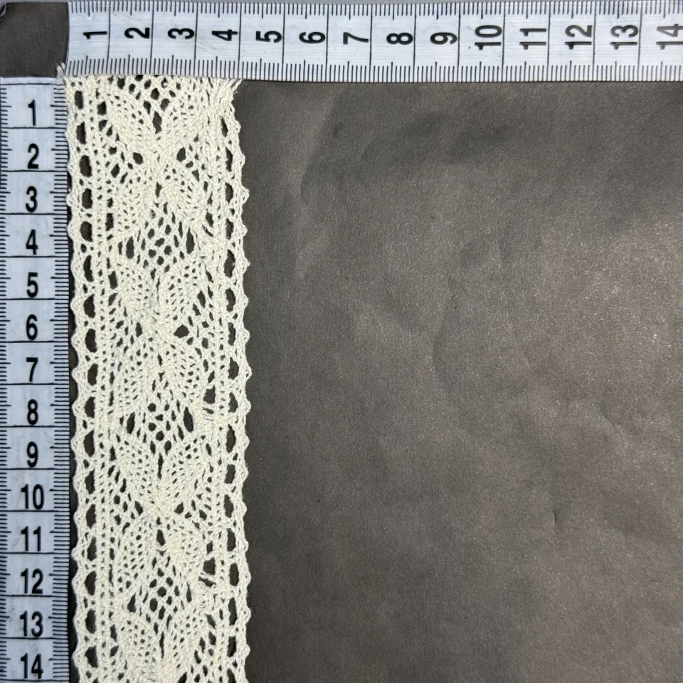Макраме кружево 6284 4 см (100 ярдов/91,4 м.), бежевый
