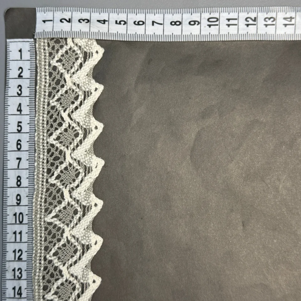 Мереживо макраме 11-4 (200 ярдів/182,8 м.), сірий+бежевий