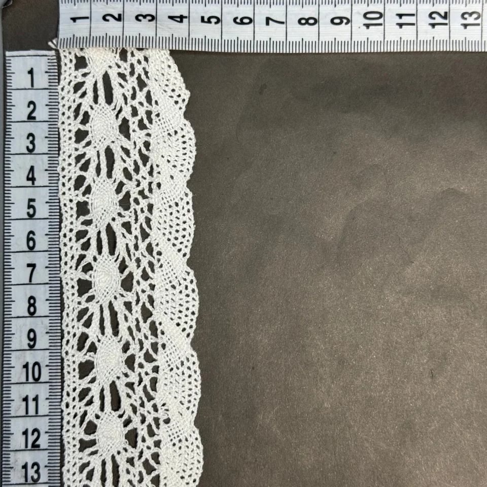 Мереживо макраме 8547 4 см (200 ярдів/182,8 м.), молочний