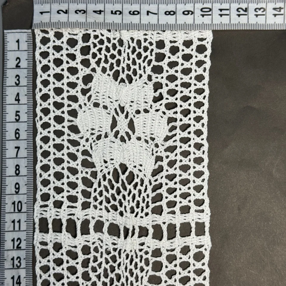 Мереживо макраме 8440 8 см (50 ярдів/45,7 м.), білий