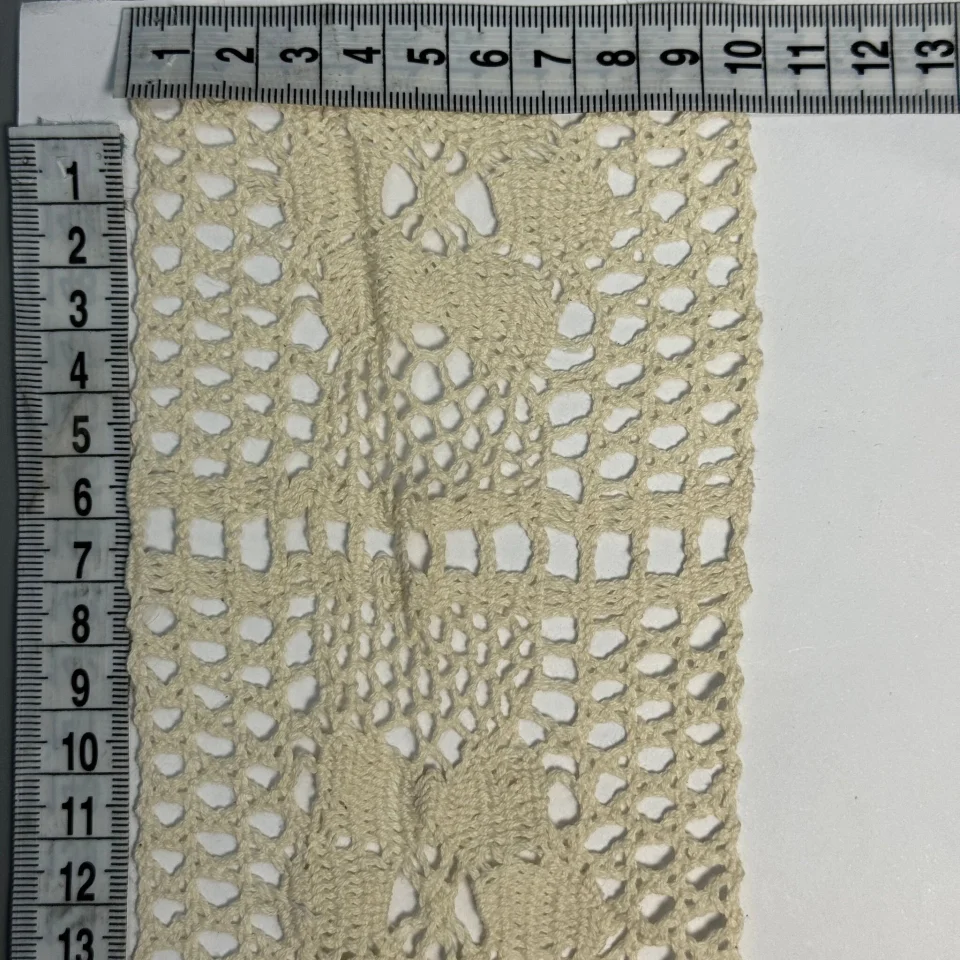 Кружево макраме 8440 8 см (50 ярдов/45,7 м.), бежевый