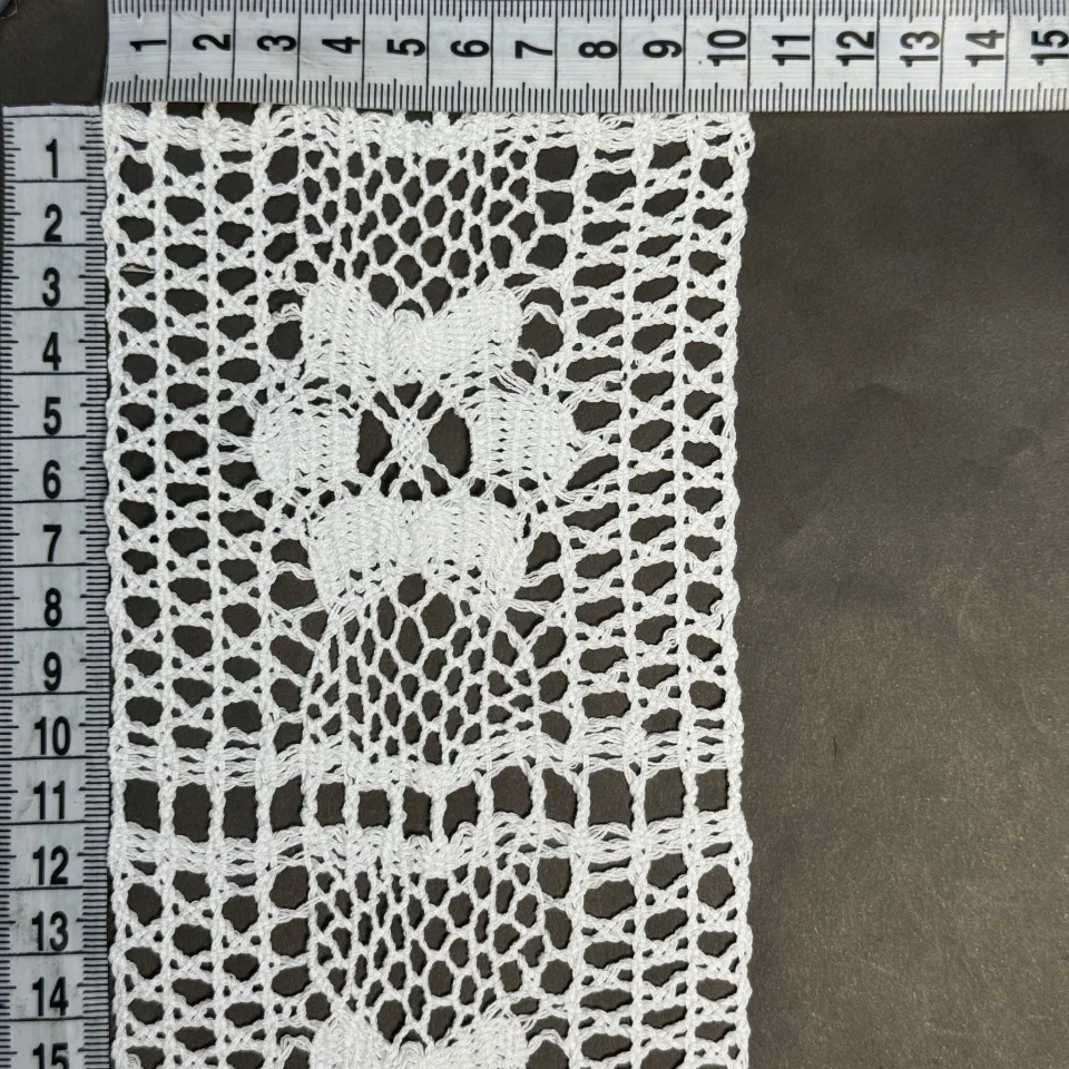 Мереживо макраме 8440 8 см (50 ярдів/45,7 м.), молочний