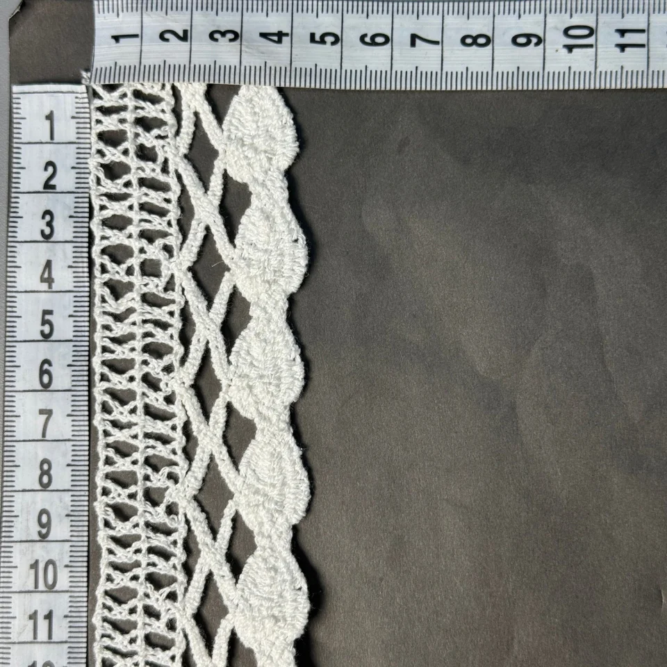 Мереживо макраме 5206 4 см.(100 ярдів/91,4 м.), молочний