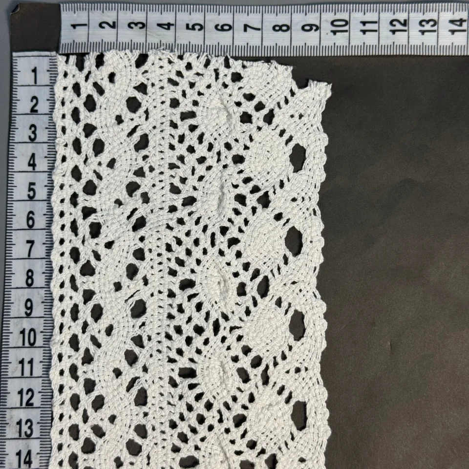 Кружево макраме 5327 8 см (50 ярдов/45,7 м), молочный