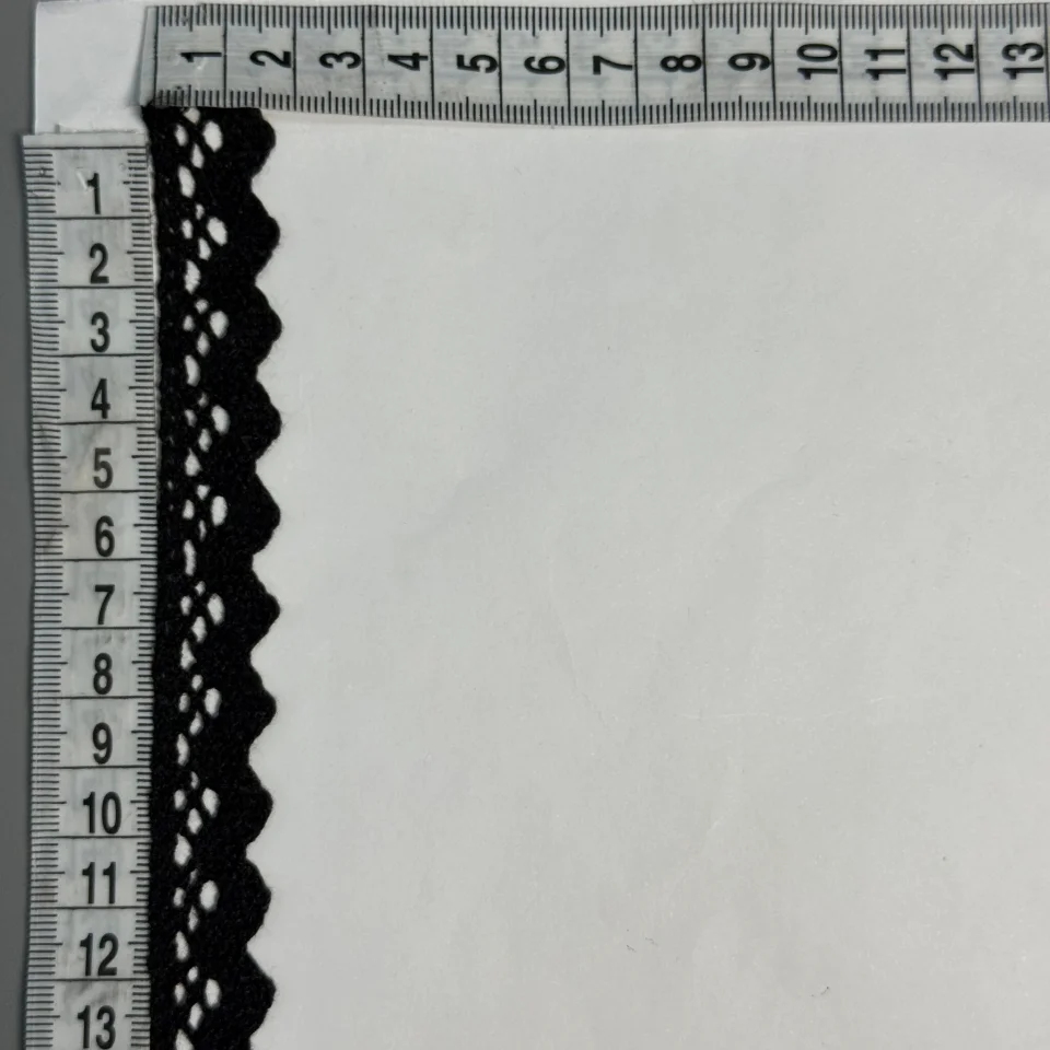 Мереживо макраме 6073 2 см.(200 ярдів/182,8 м.), чорний