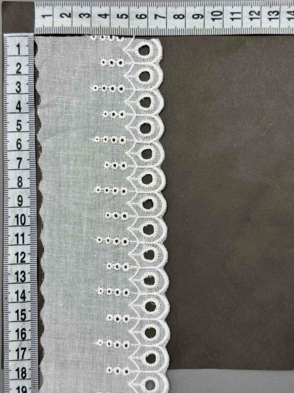 Мереживо прошва 8075 7 см.(300 ярдів/274,3 м.), Білий