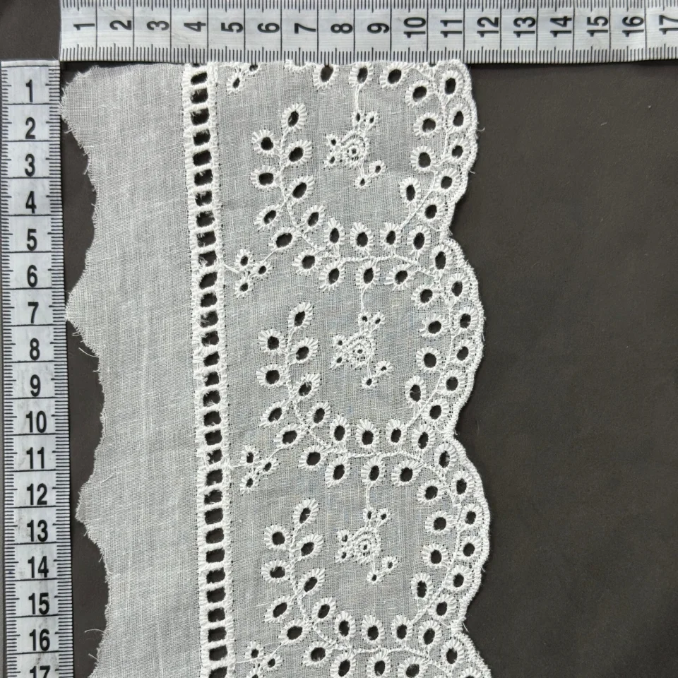 Мереживо прошва 8180 11 см.(150 ярдів/137,16 м.), Білий