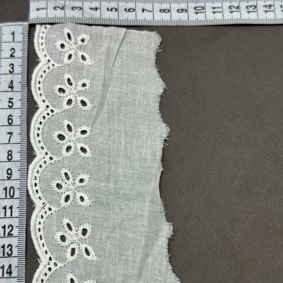 Мереживо прошва 7070 7,5 см.(150 ярдів/137,16 м.), Білий