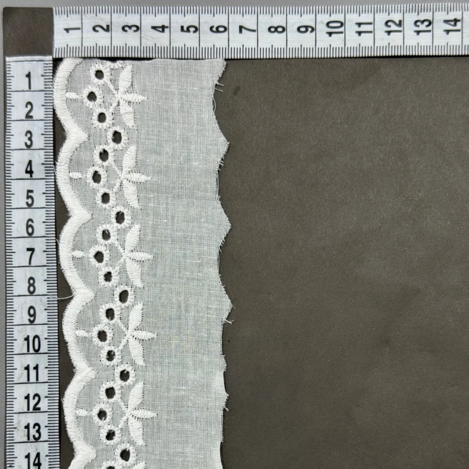 Мереживо прошва 7055 6 см.(300 ярдів/274,3 м.), Білий