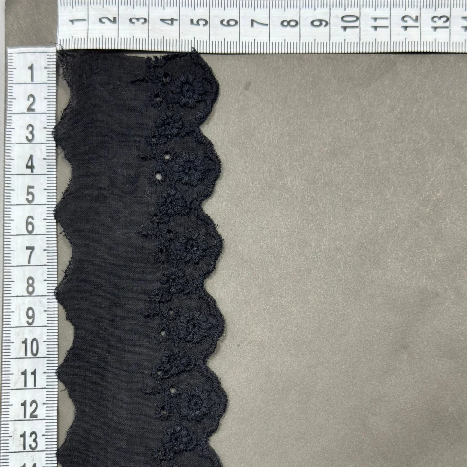 Мереживо прошва 10032 5,5 см(30 ярдів/27,4 м.), чорний