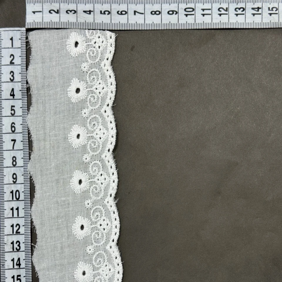 Мереживо прошва 8070 5,5 см.(32 ярдів/29,2 м.), Білий