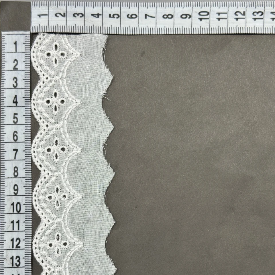 Мереживо прошва 6055 4,5 см.(32 ярдів/29,26 м.), Білий