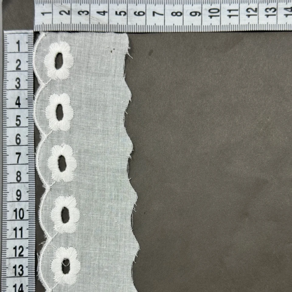 Мереживо прошва 8060 5 см.(30 ярдів/27,4 м.), Білий