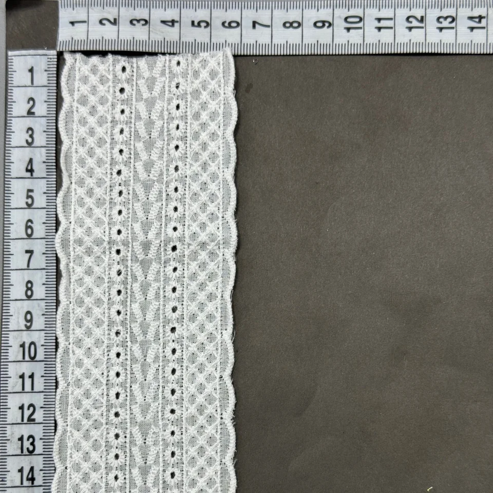 Мереживо прошва 7120 6 см.(32 ярдів/29,2 м), білий