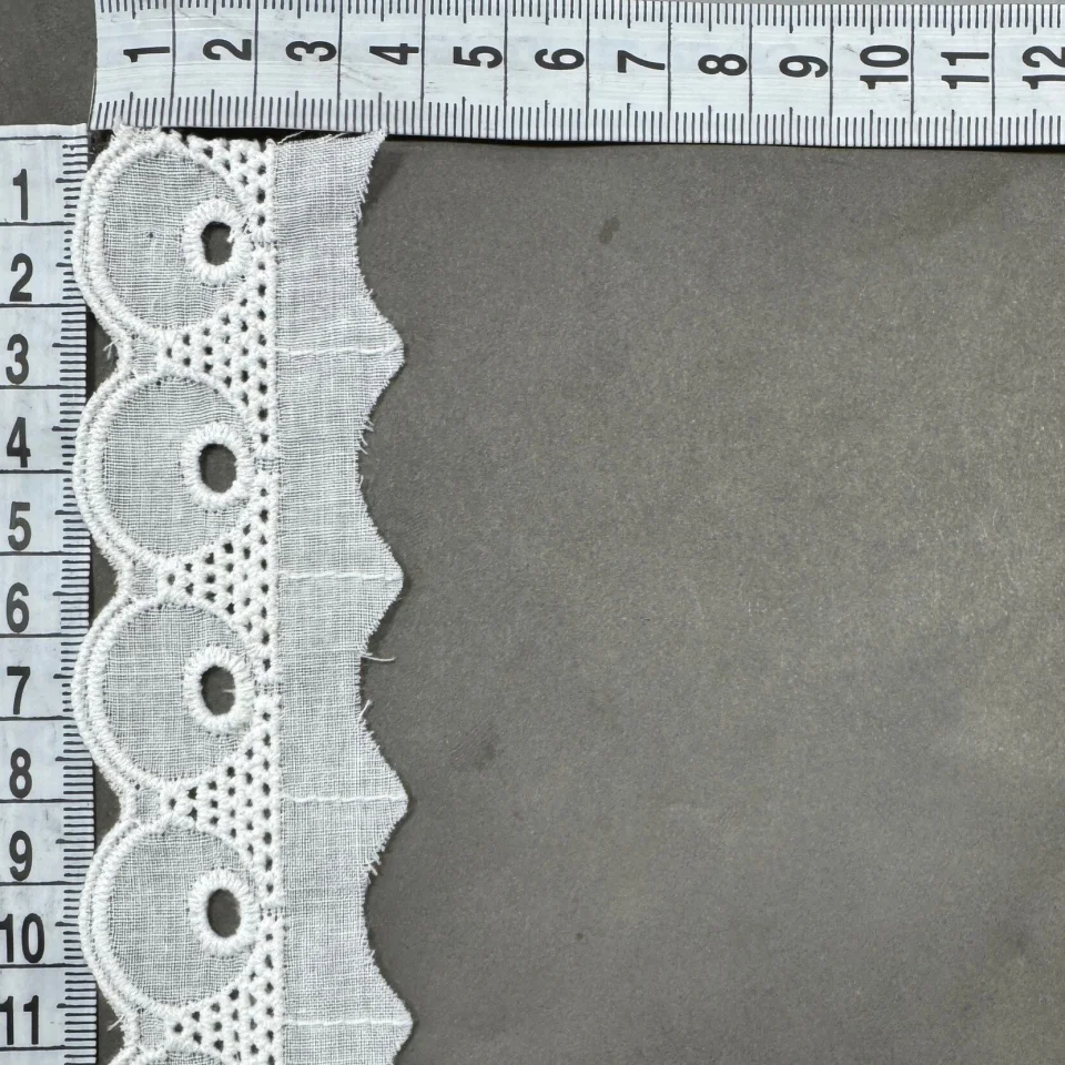 Мереживо прошва 8065 3,5 см.(32 ярдів/29,2 м.), Білий