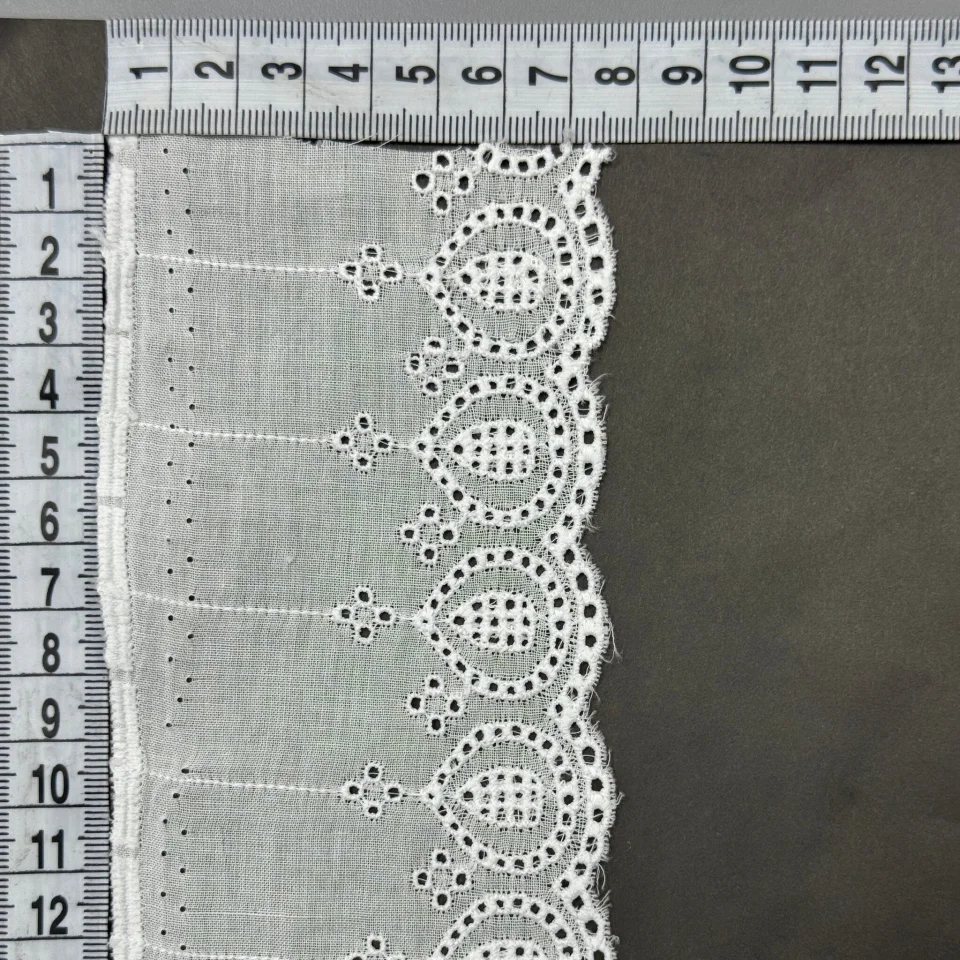 Мереживо прошва А12 8 см.(15 ярдів/13,7 м.), білий