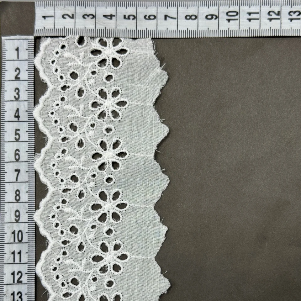 Мереживо прошва А15 7 см.(10 ярдів/9,14 м.), білий