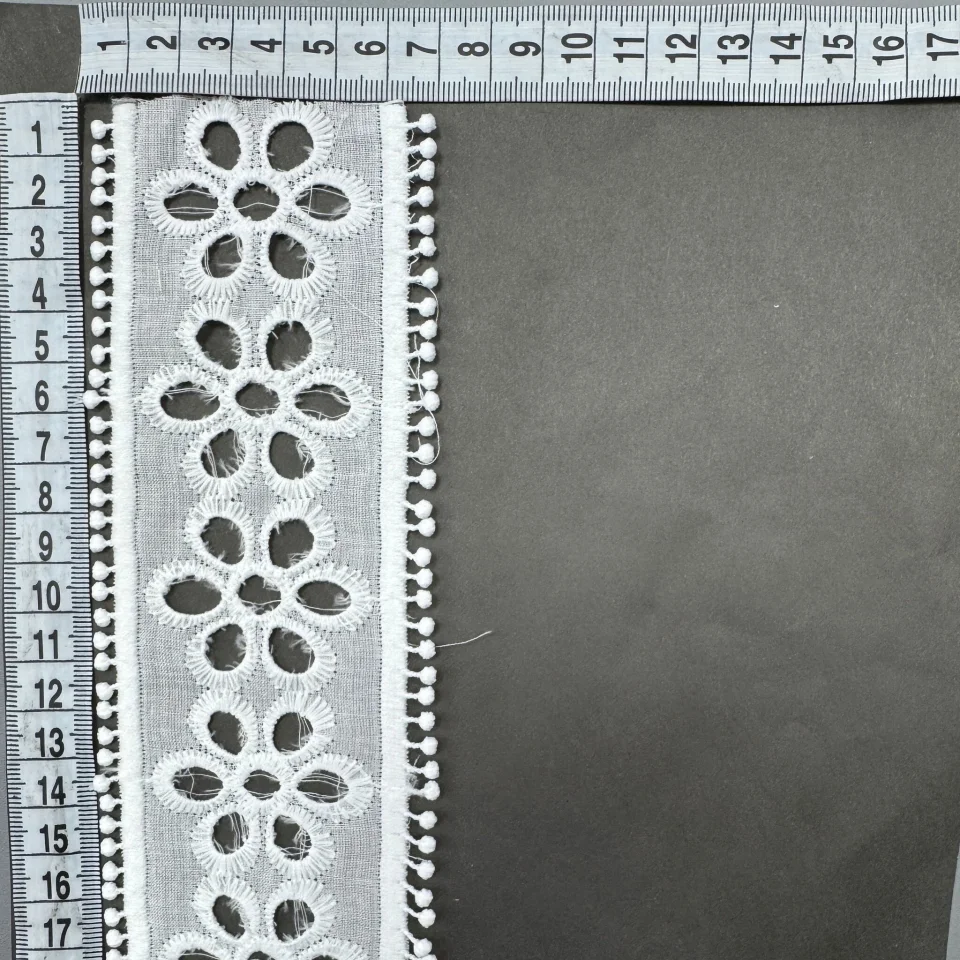 Мереживо прошва АL1154 7 см.(20 ярдів/18,2 м.), білий