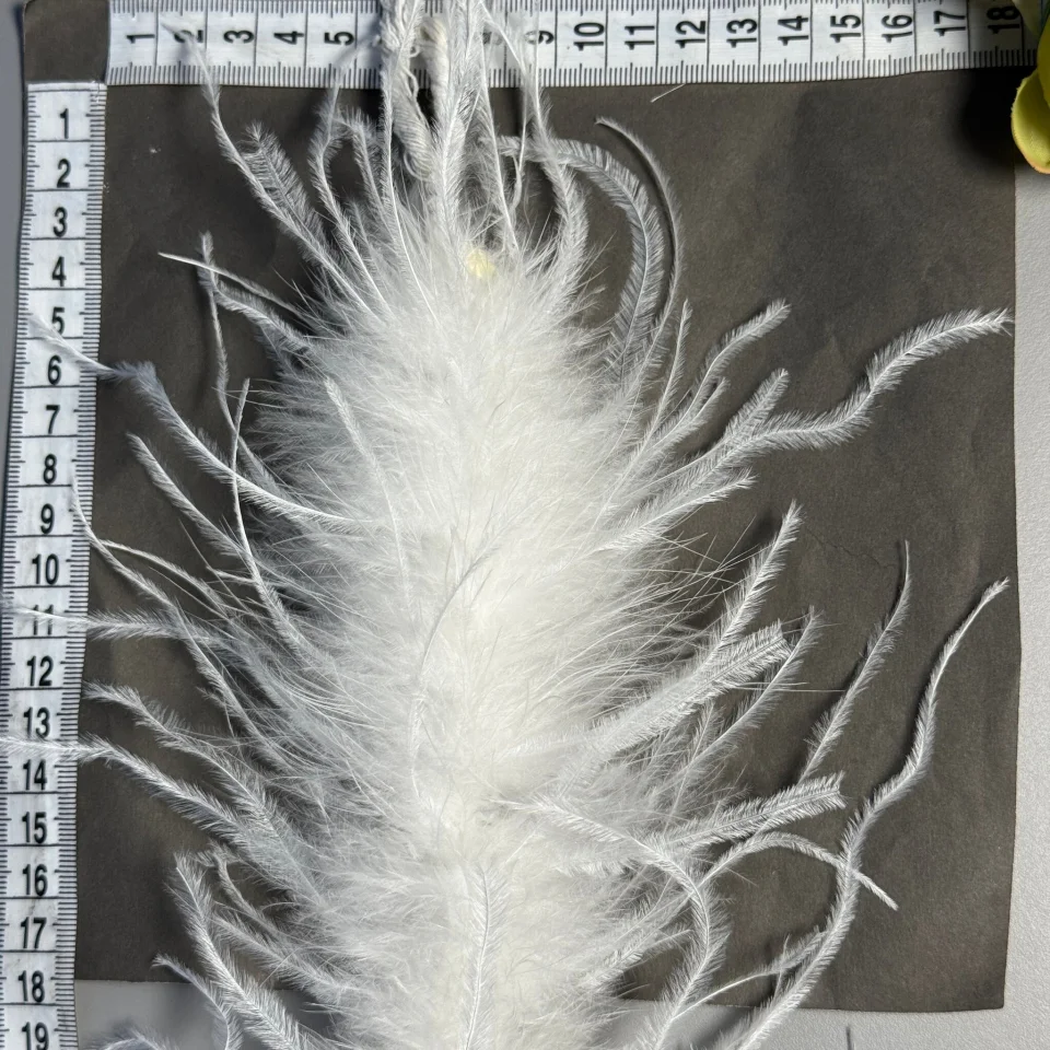 Пір'я страуса 10-15 см (2 метра), білий