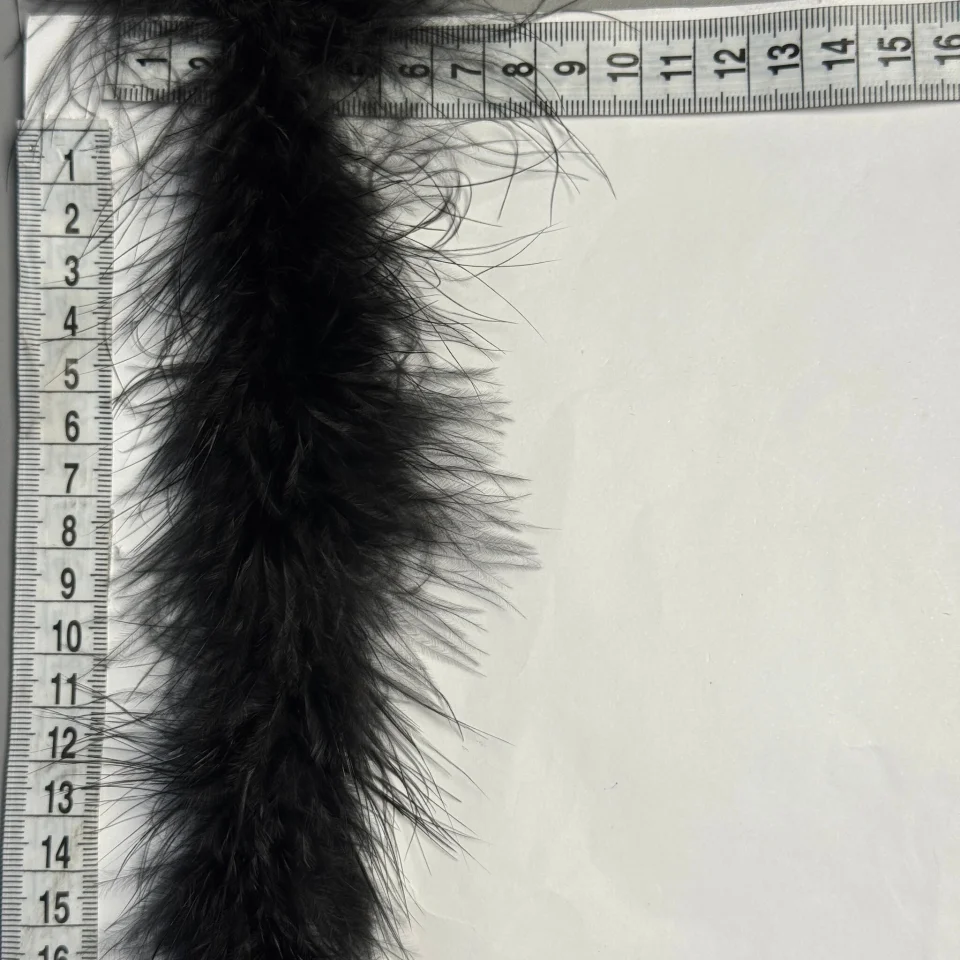 Пір'я боа 16 гр. (2 метра), 36 чорний