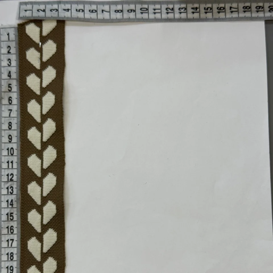 Лампас трикотажний D#3 3.5 см (50 м), C:2 темно бежевий