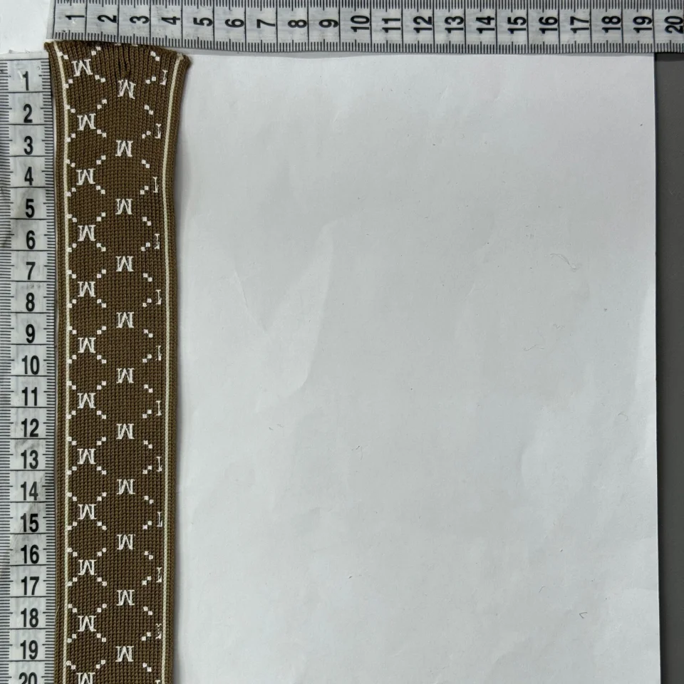 Лампас трикотажний D#7 M 4 см (50 м) , C:2 темно бежевий