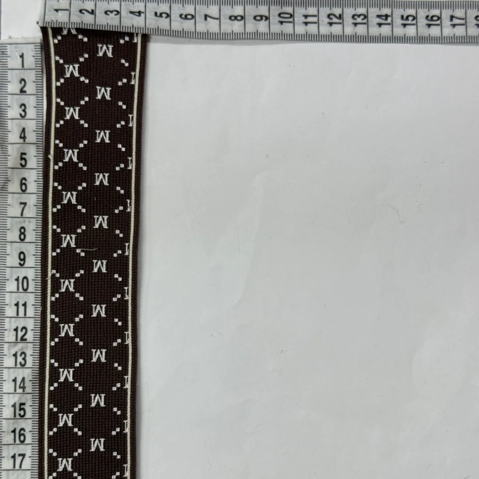 Лампас трикотажний D#7 M 4 см (50 м) , C:3 темно коричневий