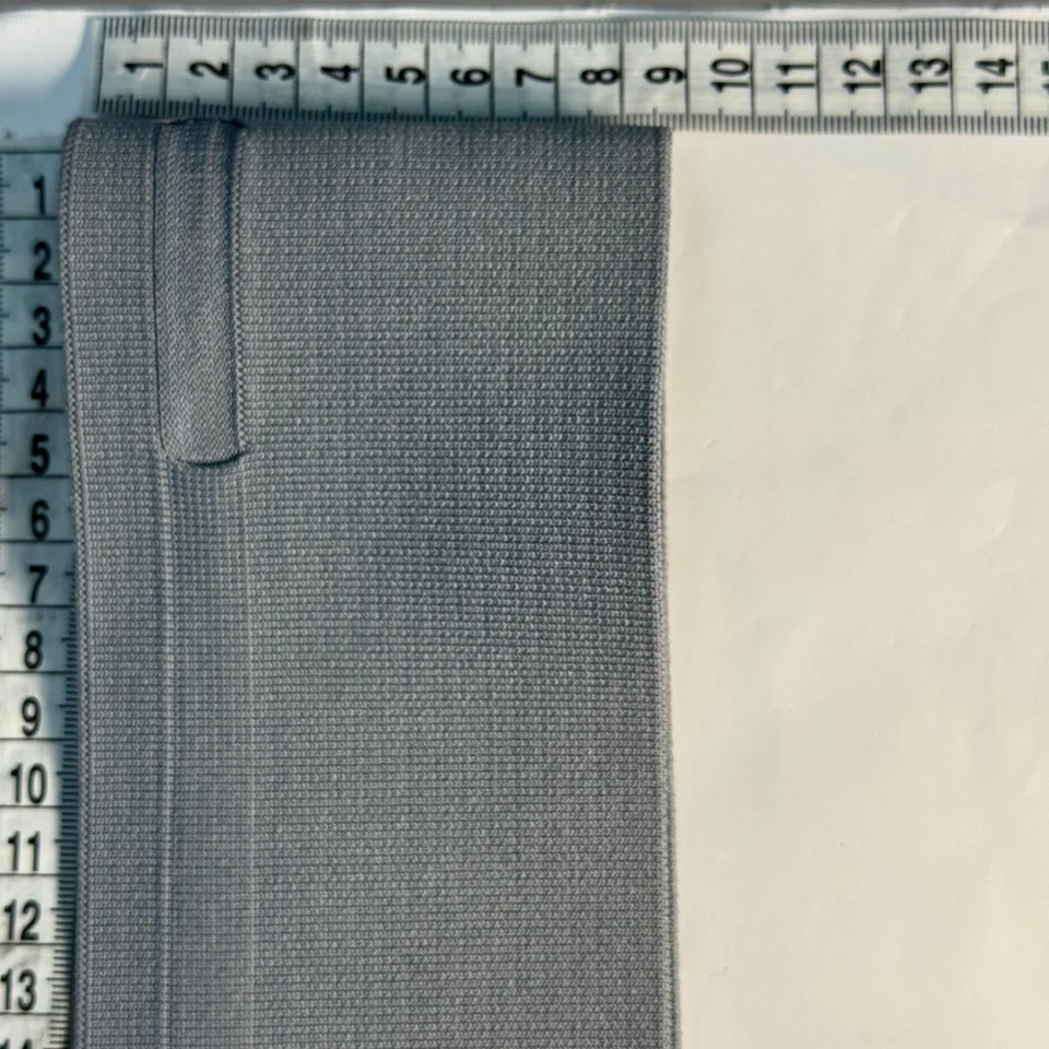 Пояс трикотажний довяз D#1 (8.5см*90 см), темний сірий