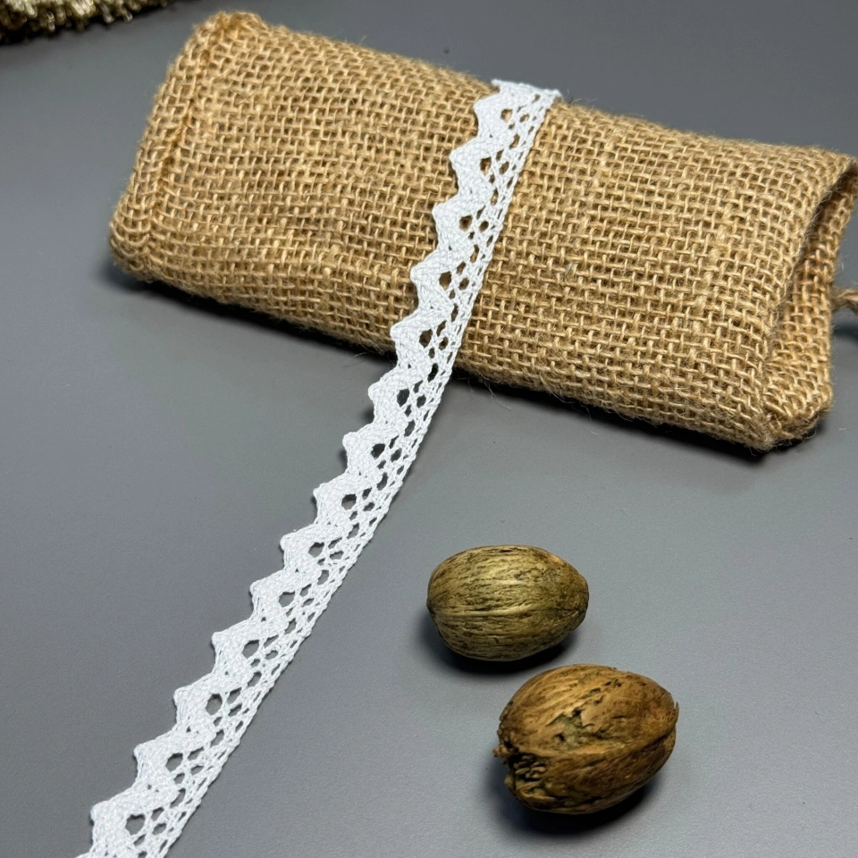 Мереживо макраме 6073 2 см.(200 ярдів/182,8 м.), білий